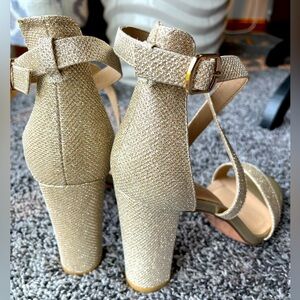 Gold High Heels- New In Box
